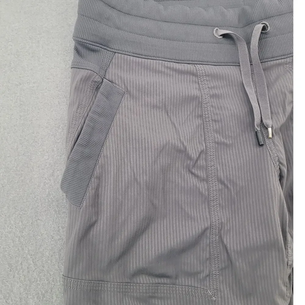 Lululemon Dance Studio Crop Pants Gray Athleisure Yoga S Pilates Travel Minimal